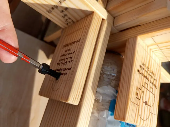 Building a Hope Turtle with wood-slat ecojoiners